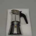 Induction Moka Pot, Crystal Glass-top & Stainless Steel Stovetop Espresso Maker,Classic Italian coffee maker (160ml)