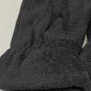 Winter Convertible Gloves Flip Top Mittens Warm Polar Fleece for Winter Running Texting Photographing for Men Women (Large), Black