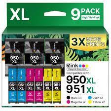 950XL and 951XL Ink Cartridges Combo Pack (5-Pack) Replacement for HP 950XL 951XL Ink Cartridges for HP Printers OfficeJet 8600 Series Pro 251dw, 8100, 8600 Series