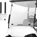 Golf Cart Clear Windshield for Yamaha G29/Drive 2007-2016, Acrylic Fold Down Windscreen, Impact Resistant and Shatterproof