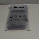 POKARLA Women's Cotton Stretch Underwear Ladies Mid-high Waisted Briefs Panties 5-Pack (4X-Large, Black)