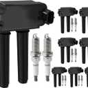 Set of 8 Ignition Coil Packs & Iridium Spark Plugs Compatible with 5.7L 2009-2020 Dodge Charger Challenger Durango, Ram 1500 2500 3500, Jeep Commander Grand Cherokee, Chrysler 300 Replace UF504 & 3381