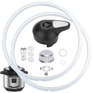 11 PCS Instant Pot Accessories for Lux 5, 6 QT, Instant Pot Replacement Parts Include Sealing Ring, Steam Release Valve, Anti-Block Shield, Valve Sealing Ring, Float Valve and Gasket