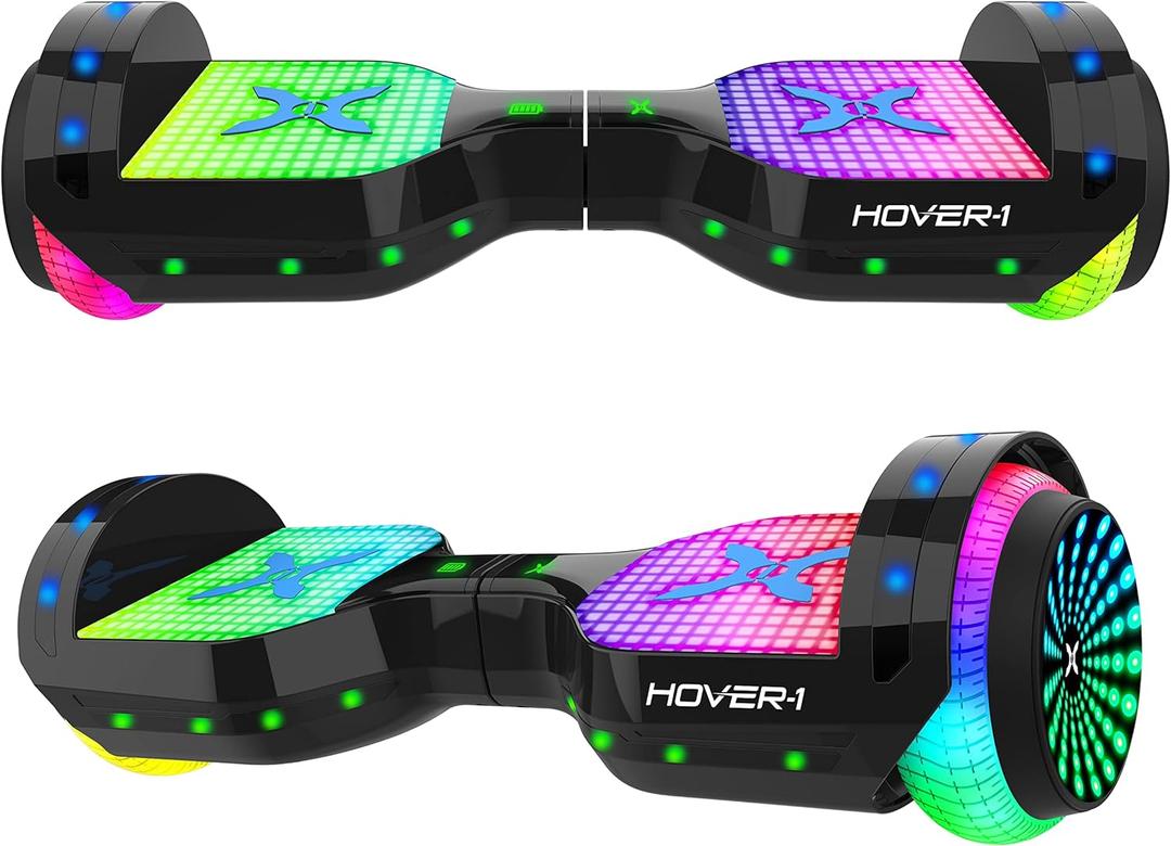Hover-1 Astro Electric Self Balancing Scooter - 7MPH Top Speed, 9 Mile Range, 5HR Run-Time, Built-In Bluetooth Speaker, Self Balancing Boards Rider Modes: Beginner to Expert (Black)