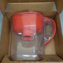 Brita Metro Water Filter Pitcher with SmartLight Change Indicator, BPA-Free, Replaces 1,800 Plastic Water Bottles a Year, Lasts Two Months, Includes 1 Filter, Small - 6-Cup Capacity, Fiery Red