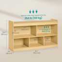 SONGMICS Kids' Toy Storage Shelf, Montessori Shelf with 5 compartments, 11.8 x 44.2 x 25.6 inches