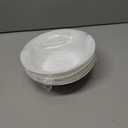 Soup Bowls Set of 4, Tempered Glass White Cereal Bowls, 20 OZ Round Dish Set, Microwave & Dishwasher Safe Glass Bowl Set