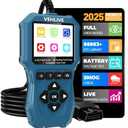 VEHLIVE OBD2 Scanner Diagnostic Tool, Check Engine Light Car Code Reader with Reset, Battery Tester, Live Data, Freeze Frame, I/M Readiness, Car Scanner Diagnostic Tool for All OBDII Car After 1996