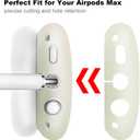 Case for Airpods Max Headphones,Ear Pad/Ear Cups/Headband Cover for AirPods Max(USB-C/Lightning)(2024/2020),Silicone Cases for Airpod Max,Accessories Cases(Jelly Green)