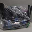 Tennis Ball Hopper Cart Holds 175 Tennis Balls or 140 Pickleballs, Portable Pickleball Collector Caddy with Wheels, Foldable Baseball Basket Holder for Court Training & Coaching (Black)