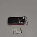 PRUNUS J-189 Bluetooth AM FM Radio, Small Portable Radio - Dual Speaker Heavy Bass, LED Flashlight, Pocket Size, TF Card USB AUX MP3 Player, Rechargeable Battery Operated Small Radios(Red)