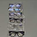 6 Pack Fashion Reading Glasses for Women Men Blue Light Blocking Oversized Square Readers with Spring Hinge