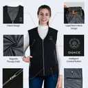 DOACE Heated Vest for Men and Women, Smart Electric Heating Vest Rechargeable, Battery Not Included (XXL)
