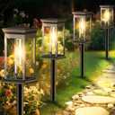 Solar Pathway Lights Outdoor Waterproof 12 Pack Bright Solar Powered Garden Lights with Auto On/Off, IP65 LED Landscape Lighting for Walkway Patio Lawn Yard Decor