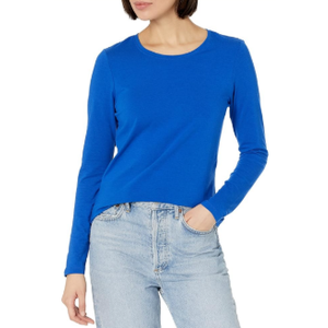 Amazon Essentials Womens Regular-Fit Long-Sleeve Crewneck T-Shirt Medium