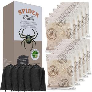 15 Pack Powerful Spider Repellent Indoor Protection for Your Home, Made with Natural Ingredients, Long-Lasting Indoor & Outdoor Spider Control for Home, Garage, Basement, and More, Safe & Easy to Use