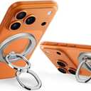 ESR Magnetic Phone Ring Holder, for MagSafe Ring Holder, Magnetic Phone Grip with Adjustable Stand, Compatible with MagSafe Phone Grip, for iPhone 17/16/15/14/13/12, S25, Pixel 10, Natural Titanium