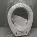 Carex Toilet Seat Riser, Round Raised Toilet Seat Adds 3.5 inches to Toilet Height, for Assistance Bending or Sitting, 300 Pound Weight Capacity Toilet Riser