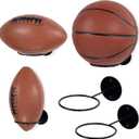 Wallniture Palla Universal Ball Rack Holder  Space Saver Wall Mount Display Storage Set of 5