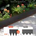 VEVOR Steel Landscape Edging, 6 Packs 40 x 8 in Rust-Resistant Metal Landscape Edging, Bendable Garden Edging Border, Heavy Duty Lawn Edging, Easy-to-Install, Flower Bed Yard Pathway Divider Black