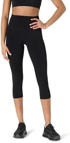 Amazon Essentials Women's Active FormFlex Buttery Soft High Waist 19" Inseam Capri Yoga Workout Leggings with Pockets S