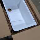 KOHLER Whitehaven 32-1/2" Self-Trimming Undermount Single-Bowl Sink with Short Apron, Farmhouse Kitchen Sinks, K-5826-0, White