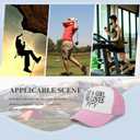 That Sounds Like A Mans Jobs Trucker Hat Running Cap for Girlfriends (Pink)