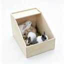 Rabbit Nesting Box, 18"x15"x12", Wood