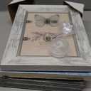 XUANLUO 5x7 Picture Frames Set of 4 Rustic Retro Photo Frame with HD Plastic Cover for Wall Mount and Tabletop Display Family Friends Wedding Gift (Mix Color-4pcs)