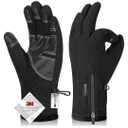 -10℉ Waterproof Winter Gloves for Men & Women, 5-Layer Ski & Snow Gloves for Cold Weather, Breathable Warm Gloves with Touch Screen Fingers, XXL