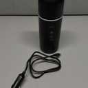 Electric Travel Kettle,12V/24V Car Coffee Warmer Kettle,Portable Hot Water Boiler,Small Hot Water Heater with Built-in Magnetic Induction Stirring (Black)