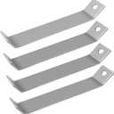 Heavy Duty Corner Brackets 4 Pack Corner Braces, 45 Support Brackets with Pre-Drilled Holes, Galvanic Plated Metal Braces for Shelves, Furniture, Wood Projects