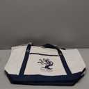 Medium Canvas Tote Bag Heavy Duty Roomy Grocery Shopping Carry Beach Boat Bag Handbag-Beige pack of 2