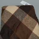 Long Plaid Wool Skirt for Womens Winter Fall Warm High Elastic Waist A line Flared Pleated Wool Tartan Skirts (Big Plaid Coffee) XX