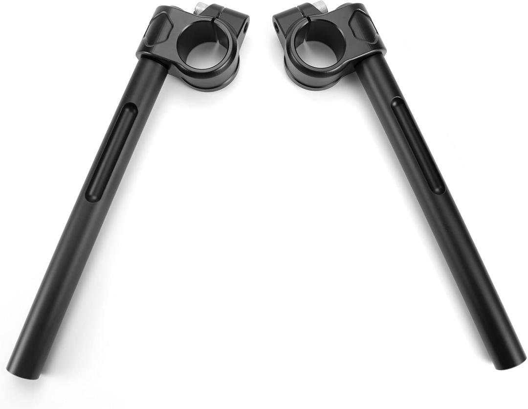 1" handlebar with  39mm Clip-Ons Handlebars compatible with Harley Davidson Sportster Iron 883 Iron 1200 Sportster 1200,Sportster X48 XL1200X 2007-2015 Modified Cafe racer Custom Accessories Black