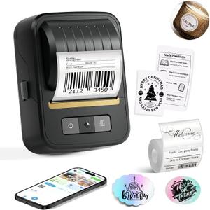 Label Maker Machine with Tape, 2 Inch Portable Bluetooth Label Makers, N20 Wireless Thermal Label Printer for Small Business, Office, Home, School, Barcode Address Logo Labeler for Phone