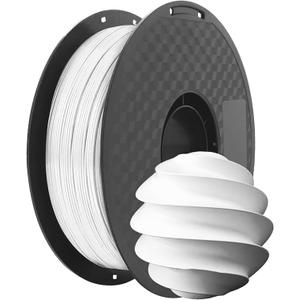 PLA Filament 3D Printer Filament Modeling Material 1.75mm 200g, High Speed Printing Filament, Enhanced Toughness, No Clogging No Warping, Dimensional Accuracy 0.02mm Dark White