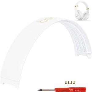 Beat Studio 3 Replacement Headband - Stock Arch Band Parts Repair Kit Compatible With Beats by Dre Studio 3 (A1914) and 2 Wired/Wireless (B0500/B0501) Over-Ear Headphones (White)