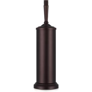 Bronze Toilet Brush and Holder Set, Stainless Steel Toilet Brush for Bathroom,Heavy Duty Bronze Toilet Bowl Brush and Holder,Deep Cleaning Modern Toilet Cleaner Brush -Space Saving, Covered Brush
