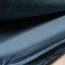 Double Self Inflating Sleeping Pad with Electric Pump,3.14" Thick Memory Foam Camping Mattress 2 Person w/Pillow,Easy Inflate&Deflate,Outdoor Camp Mat for Rooftop Tent Car Truck, Peacock-Blue