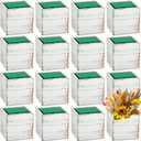 Dandat 18 Sets 4 Inch Wooden Cube Planter Boxes for Centerpiece Flower White Wood Rustic Square Vase with Removable Plastic Liner Floral Foam Block for Garden Wedding Home Arrangement Decor