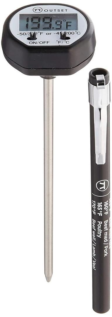 Outset F800 Instant-Read Digital Thermometer,Black Outset F800 Instant-Read Digital Thermometer,Black