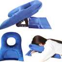 Face Down Pillow Adjustable Stomach Sleeping Pillow for Recovery After Eye Surgery BBL, Vitrectomy, Retinal Surgery, Prone Pillows, Removable Washable Cover, Home Massage Office Workplace Nap Pillows