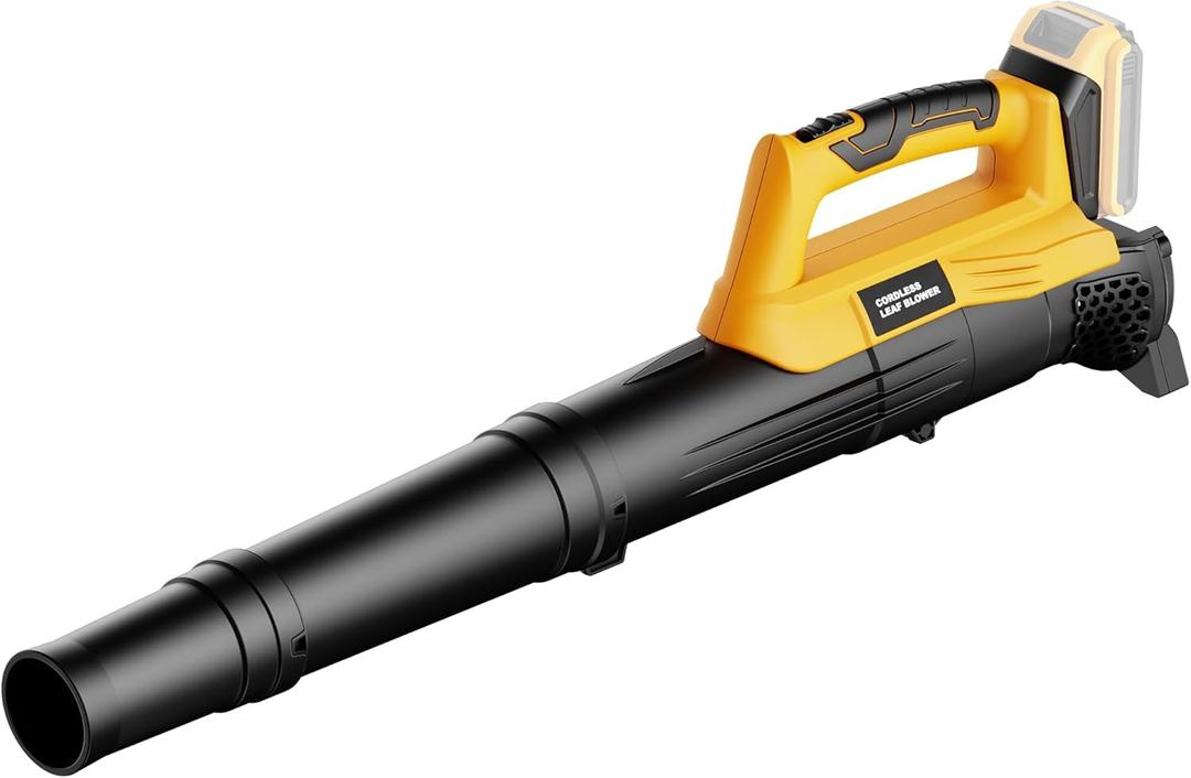 Cordless Leaf Blower(No Battery) Compatible with Dewalt 20V MAX XR Battery - 400 CFM/130 MPH Electric Leaf Blowers for Deck, Patio, Driveway,Yard,Garage Cleaning (Tool Only)