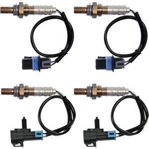 Oxygen Sensor Upstream + Downstream 234-4112 234-4337 Compatible for 2006 2007 Chevy Suburban Silverado 1500 Avalanche Tahoe GMC Sierra 1500 Yukon Cadillac Escalade Set of 4