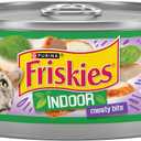 2 x Purina Friskies Indoor Cat Food Meaty Bits Homestyle Turkey Dinner With Garden Greens in Gravy - (Pack of 24) 5.5 oz. Cans BBD: 03-2028