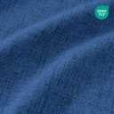 CUCRAF Linen 100% Blackout Curtains 90 Inch Length 2 Panels Set, Back Tab and Rod Pocket Curtain for Living Room Bedroom, Room Darkening Window Drapes Thermal Insulated, (52x90 inch, Navy Blue)