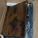 Huuger Nightstand with Charging Station, 27.6 Inch Bedside Table with Fabric Drawers, End Table with USB Ports and Outlets, Night Stand for Bedroom, Rustic Brown