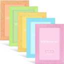 4x6 Colorful Picture Frame Set of 5, Wall Gallery 4 x 6 Glitter Photo Frames, Sparkle Cute Fun Artwork Frame for Wall or Tabletop