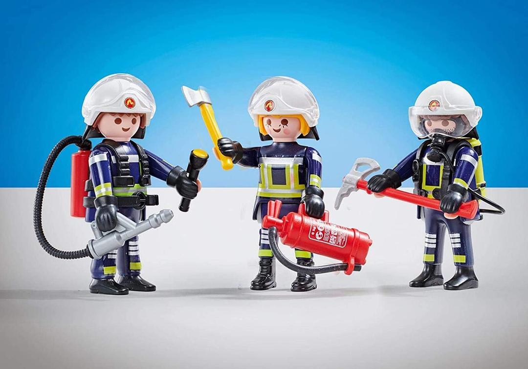PLAYMOBIL 6586 Brigade B Firefighters, Multicolor